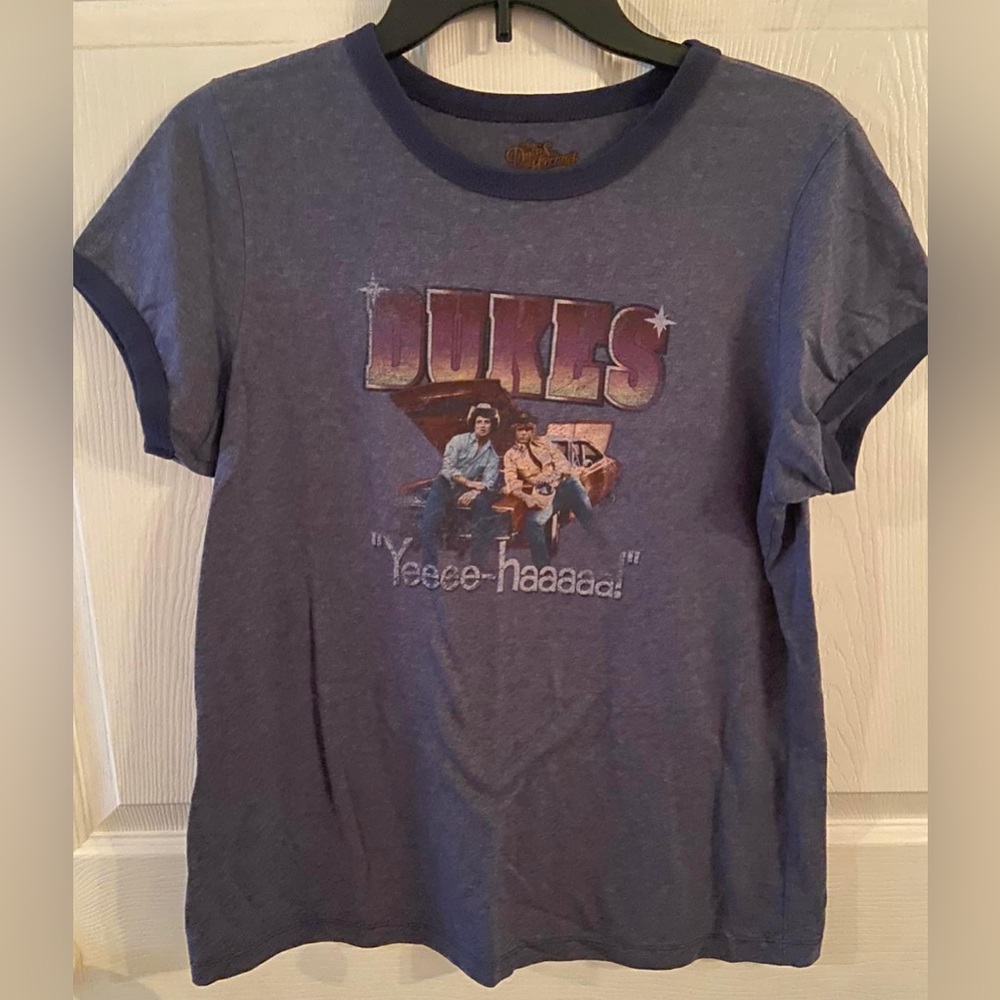 Dukes of Hazzard “Yeeee-haaaa!” Graphic Print Ringer T-Shirt. XL. EUC.
